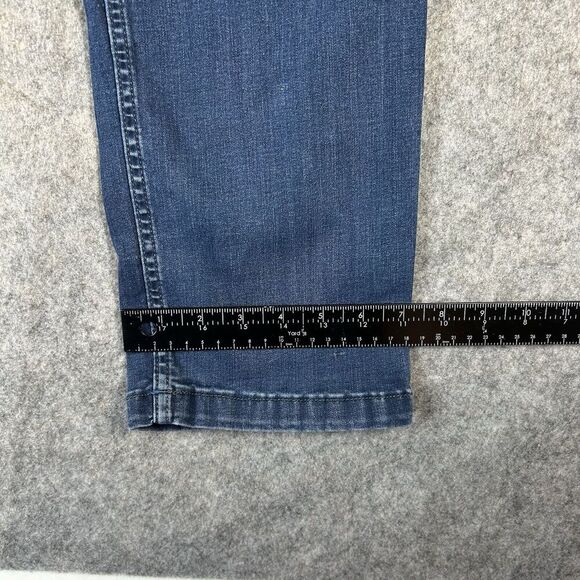 Mugsy Fultons Jeans Mens 40x32 (Fits 36x32) Blue Stretch Denim Straight Flawed - Picture 11 of 15